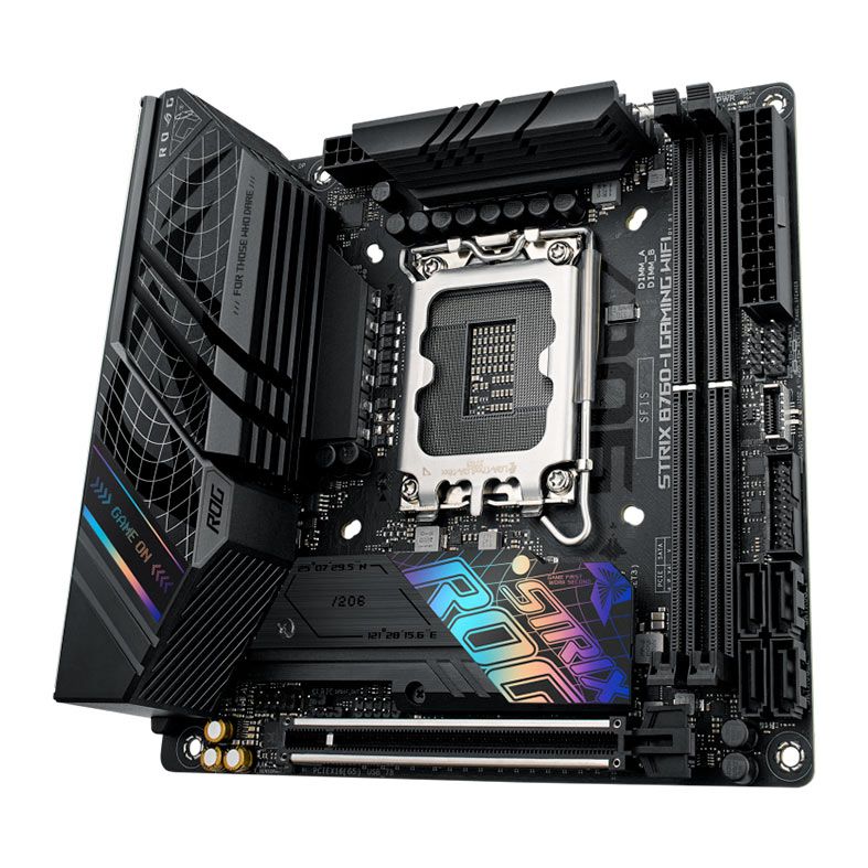 Placa Mae Asus ROG Strix B760-I Gaming Wifi, DDR5, Socket LGA1700, ITX, Chipset Intel B760, ROG-STRIX-B760-I-GAMING-WIFI