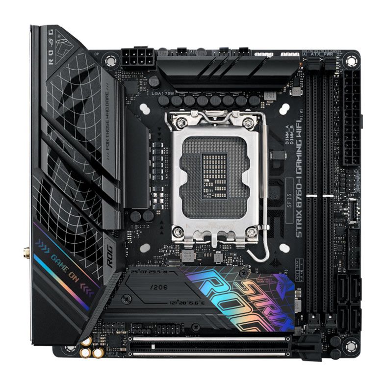 Placa Mae Asus ROG Strix B760-I Gaming Wifi, DDR5, Socket LGA1700, ITX, Chipset Intel B760, ROG-STRIX-B760-I-GAMING-WIFI
