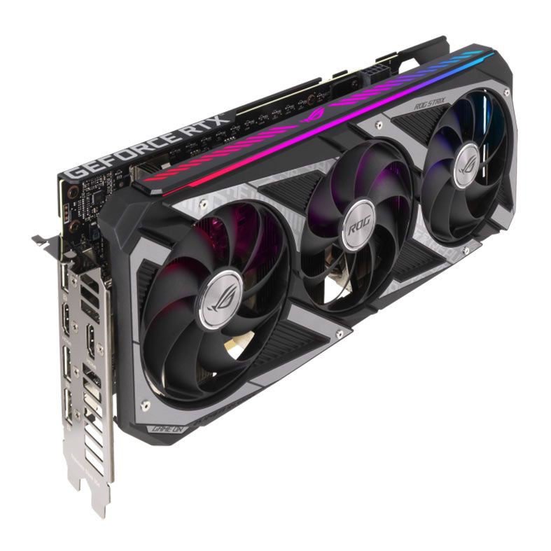 Placa de Video Asus GeForce RTX 3060 ROG Strix OC, LHR, 12GB, GDDR6, 192-bit, ROG-STRIX-RTX3060-O12G-V2-GAMING