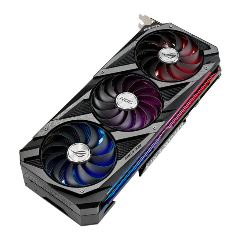 Placa de Video Asus RTX 3070 Rog Strix V2 Gaming, LHR, 8GB, GDDR6