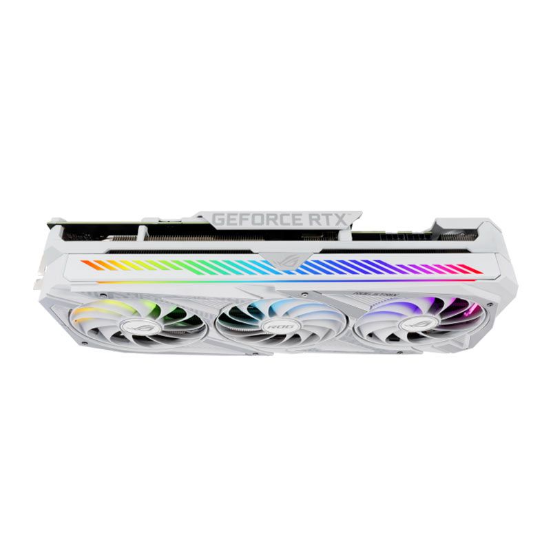 Placa de Video Asus GeForce RTX 3070 ROG Strix White Edition, OC, LHR, 8GB, GDDR6, 256-bit, ROG-STRIX-RTX3070-O8G-WHITE-V2
