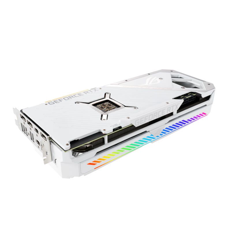 Placa de Video Asus GeForce RTX 3070 ROG Strix White Edition, OC, LHR, 8GB, GDDR6, 256-bit, ROG-STRIX-RTX3070-O8G-WHITE-V2