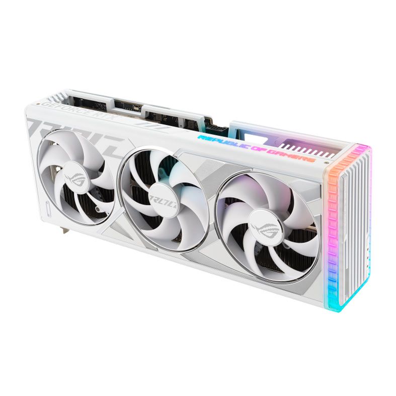 Placa de Video Asus GeForce RTX 4080 Super ROG Strix White OC Edition, 16GB, GDDR6X, 256-bit, ROG-STRIX-RTX4080S-O16G-WHITE