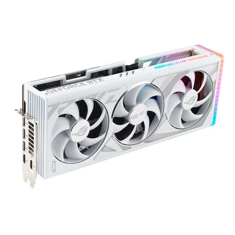 Placa de Video Asus GeForce RTX 4080 Super ROG Strix White OC Edition, 16GB, GDDR6X, 256-bit, ROG-STRIX-RTX4080S-O16G-WHITE