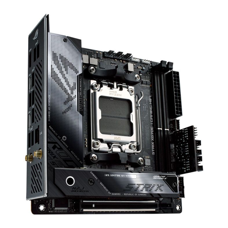 Placa Mae Asus ROG Strix X670E-I Gaming Wifi, DDR5, Socket AM5, ITX, Chipset AMD X670, ROG-STRIX-X670E-I-GAMING-WIFI