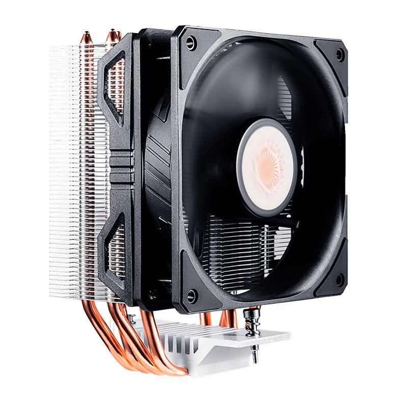 Cooler Para Processador Cooler Master Hyper 212 EVO V2, 120mm, Preto e Prata, RR-2V2E-18PK-R2