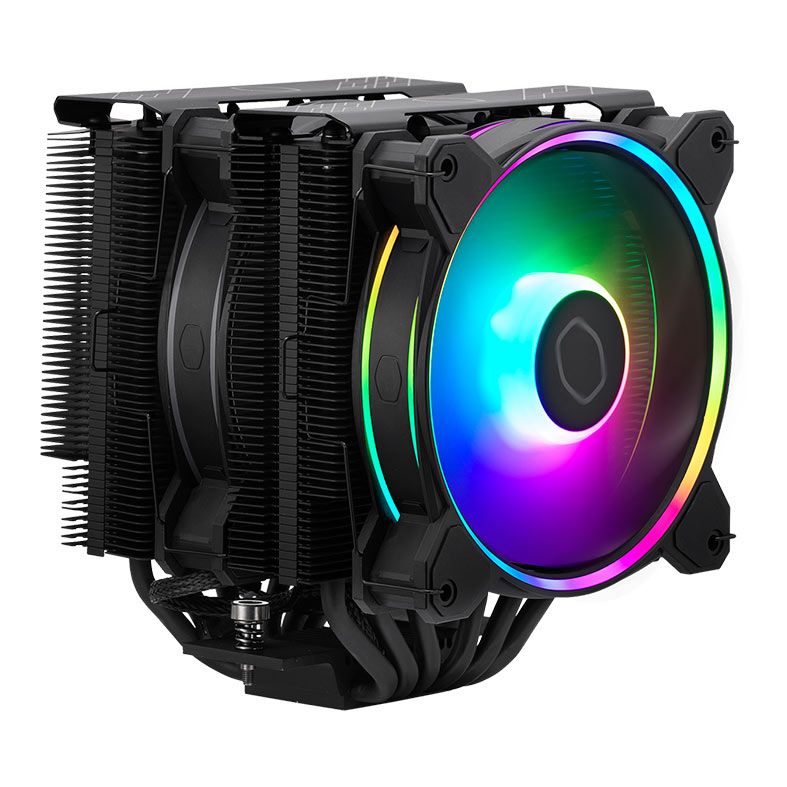 Cooler Para Processador Cooler Master Hyper 622 Halo Black, RGB, 120mm, Preto, RR-D6BB-20PA-R1