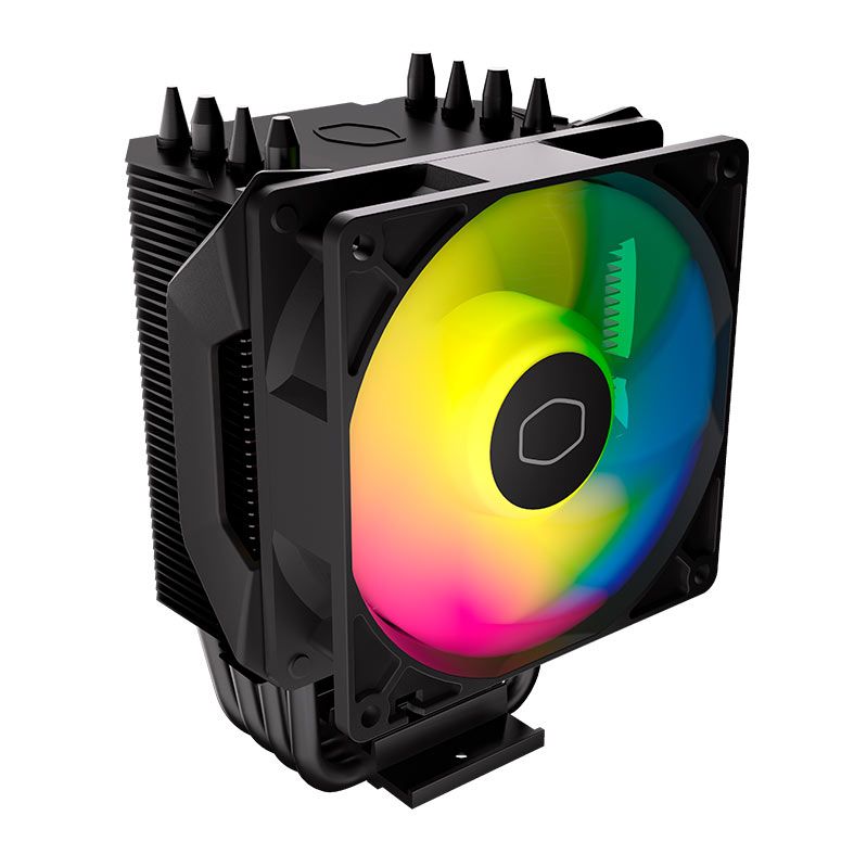 Cooler Para Processador Cooler Master Hyper 411 Nano, ARGB, 92mm, Preto, RR-H410-25PA-R1