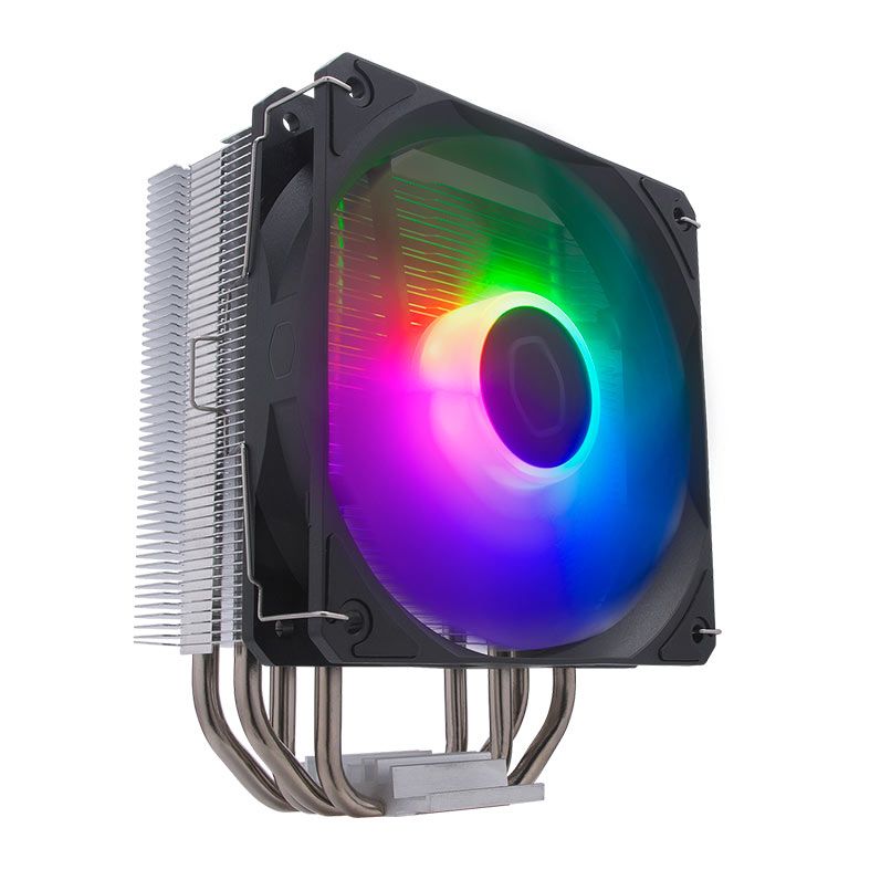 OPENBOX Cooler Para Processador Cooler Master Hyper 212 Spectrum V3, RGB, 120mm, Preto e Prata, RR-S4NA-17PA-R1