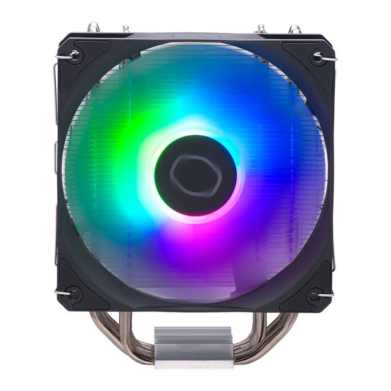 OPENBOX Cooler Para Processador Cooler Master Hyper 212 Spectrum V3, RGB, 120mm, Preto e Prata, RR-S4NA-17PA-R1