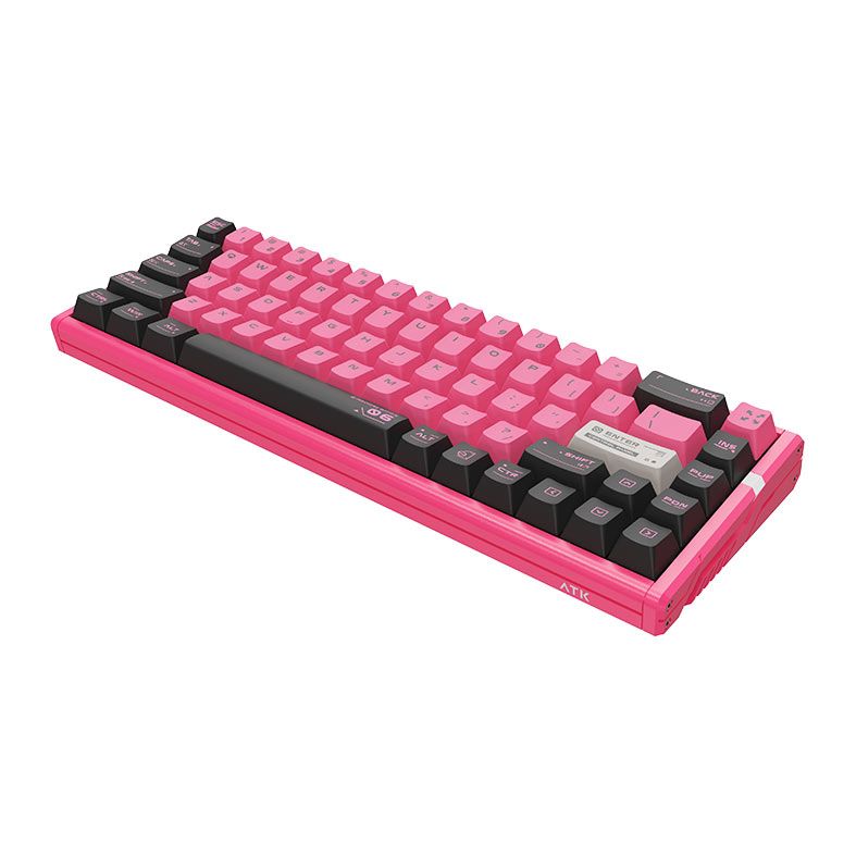 Teclado Magnetico ATK Gear RS6 Ultra, RGB, Switch Gateron Jade Gaming, Sakura Warrior, RS6-ULT-WT