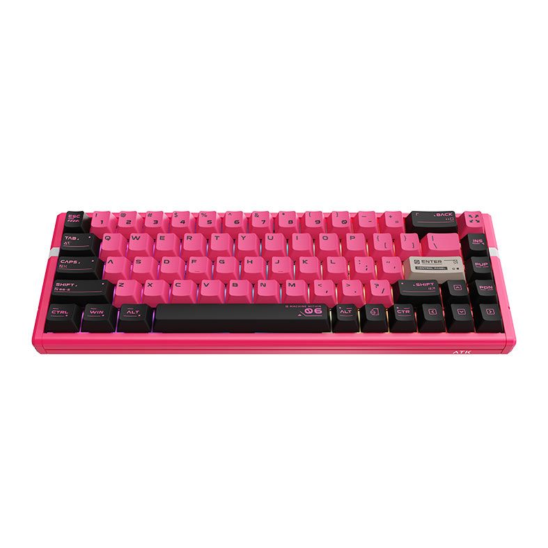 Teclado Magnetico ATK Gear RS6 Ultra, RGB, Switch Gateron Jade Gaming, Sakura Warrior, RS6-ULT-WT