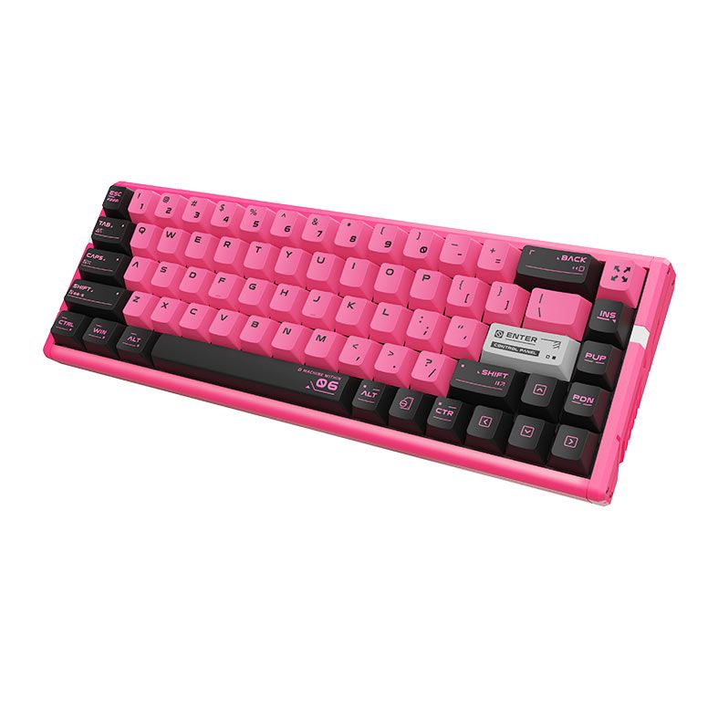 Teclado Magnetico ATK Gear RS6 Ultra, RGB, Switch Gateron Jade Gaming, Sakura Warrior, RS6-ULT-WT