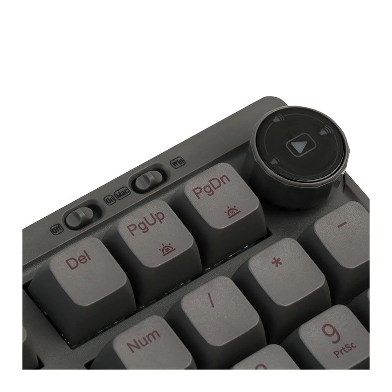 Teclado Mecanico Epomaker RT100, ARGB, Switch Flamingo, Deep Grey, RT100-DPGY-FLG