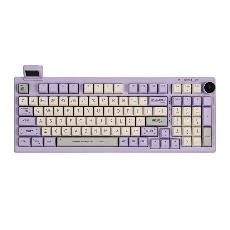 Teclado Mecanico Epomaker RT100, ARGB, Switch Flamingo, Purple, RT100-PP-FLG