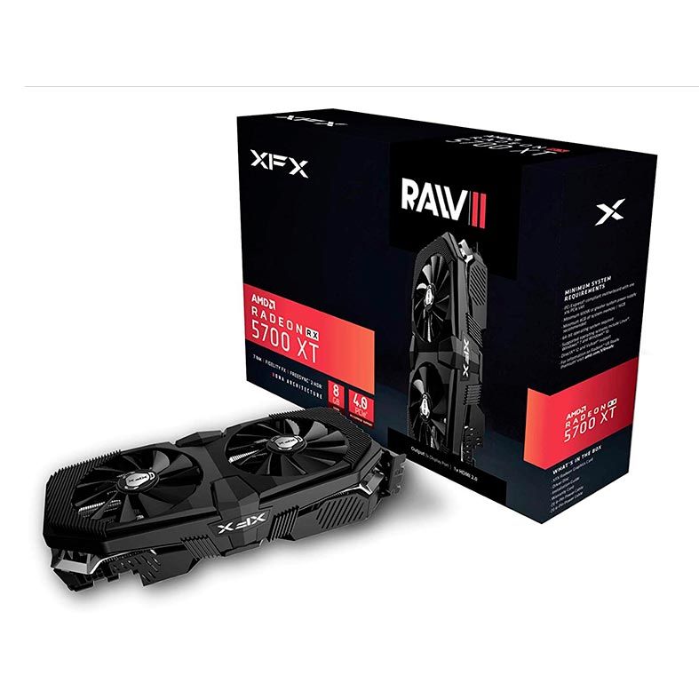 Placa de Video XFX Radeon RX 5700 XT 8GB Raw II 256-bit, RX-57XT8OFF6
