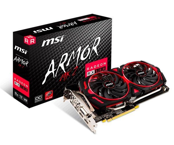 Placa de Video MSI Radeon RX 580 ARMOR MK2 8G OC, 912-V341-253