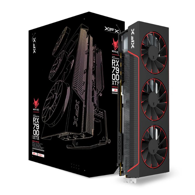 Placa de Video XFX Radeon RX 7900 XTX Mercury, 24GB, GDDR6, 384-bit, RX-79XMAIRB9