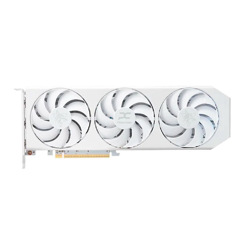 Placa de Video PowerColor Radeon RX 9060 XT Hellhound Spectral White OC, 16GB, GDDR6, 128-bit, RX9060XT-16G-L-OC-WHITE