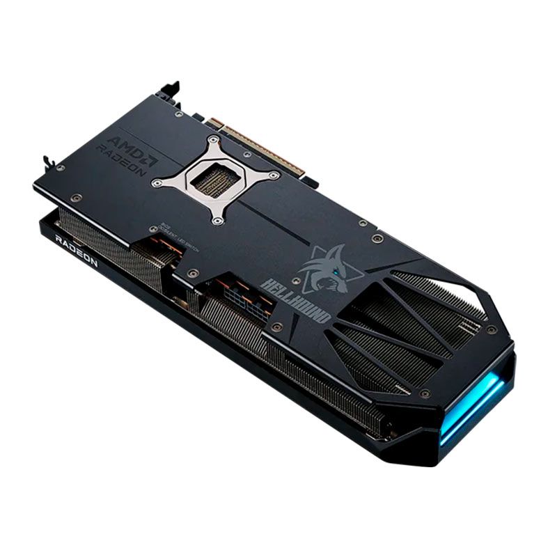 Placa de Video PowerColor Radeon RX 9070 GRE Hellhound, 12GB, GDDR6, 192-bit, RX9070GRE-12G-L-OC