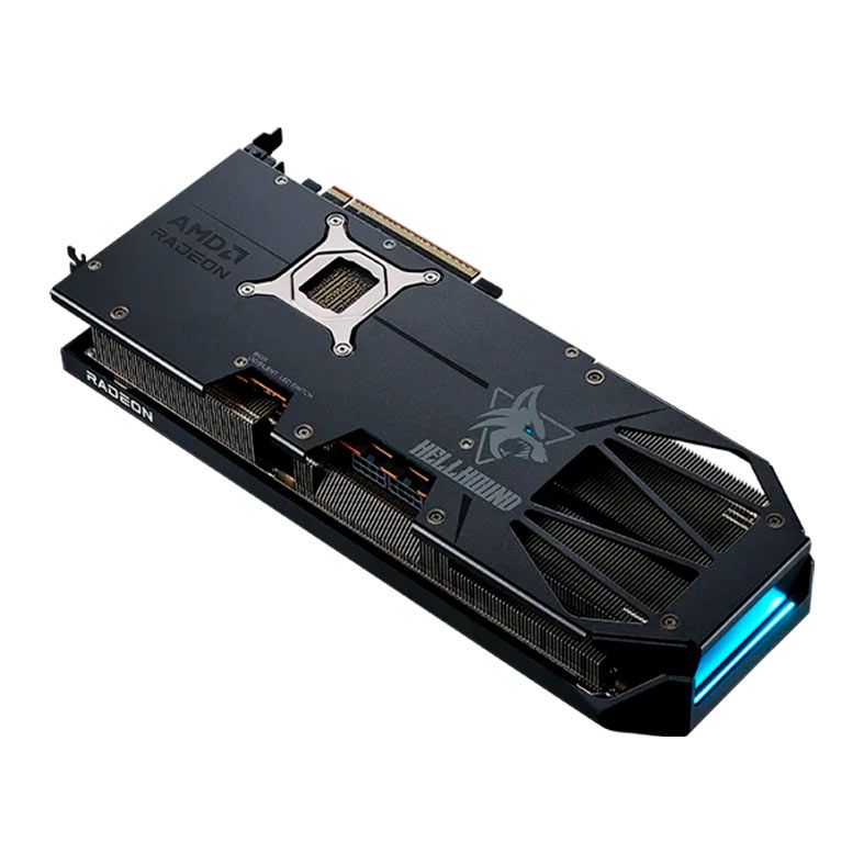 Placa de Video PowerColor Radeon RX 9070 XT Hellhound OC, 16GB, GDDR6, 256-bit, RX9070XT-16G-L-OC
