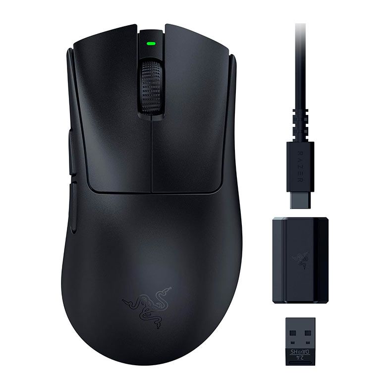 Mouse Gamer Razer DeathAdder V3 HyperSpeed, 26000DPI, 6 Botoes, Wireless, Preto, RZ01-05140100-R3U1