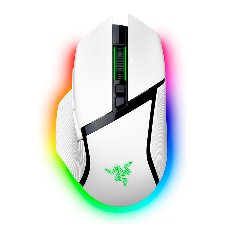 Mouse Gamer Razer Basilisk V3 Pro 35K, RGB, 35000DPI, 11 Botoes, Wireless, Branco, RZ01-05240200-R3U1