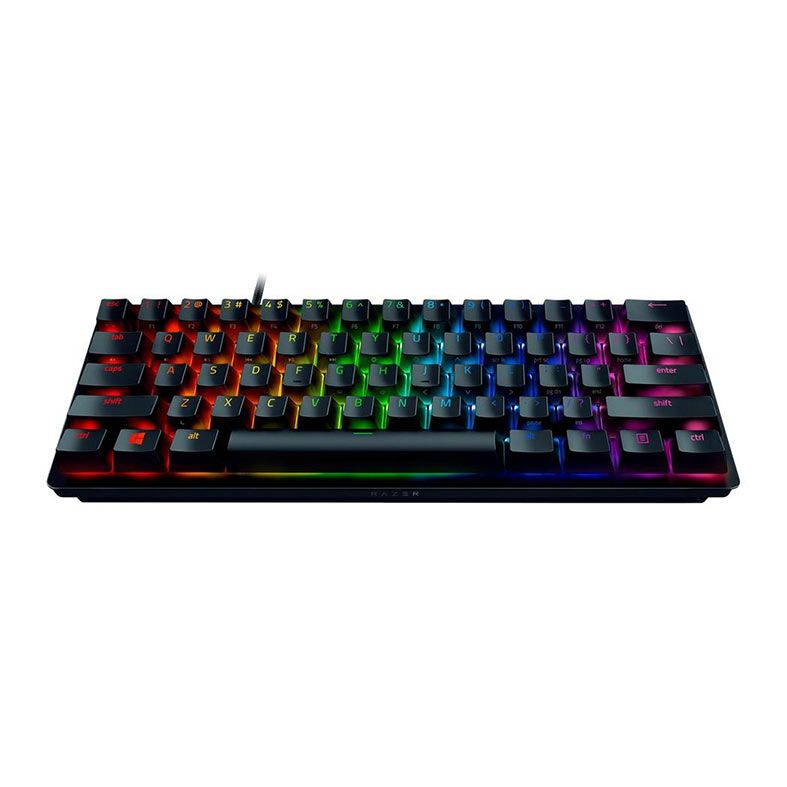 Teclado Optico Razer Huntsman Mini, Switch Roxo, Preto, RZ03-03390500-R3U1