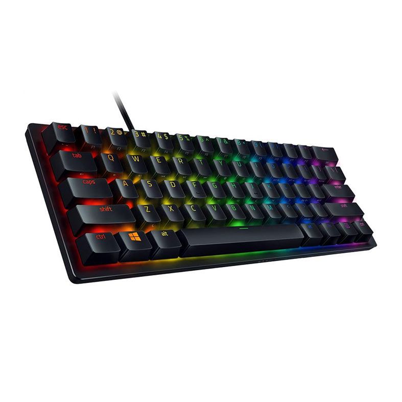Teclado Optico Razer Huntsman Mini, Switch Roxo, Preto, RZ03-03390500-R3U1