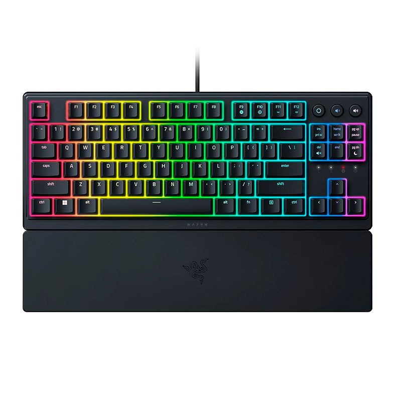 Teclado Gamer Razer Ornata V3 TKL, RGB, Preto, RZ03-04880200-R3U1
