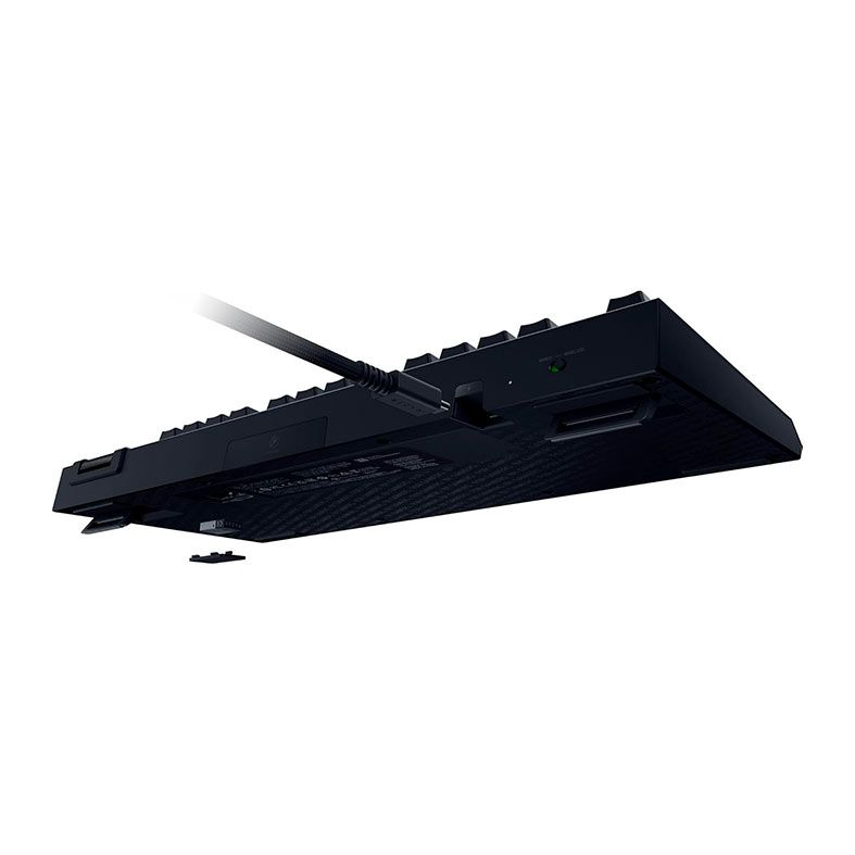 Teclado Mecanico Razer BlackWidow V4 TKL, RGB, Switch Laranja, Wireless, Preto, RZ03-05480200-R3U1