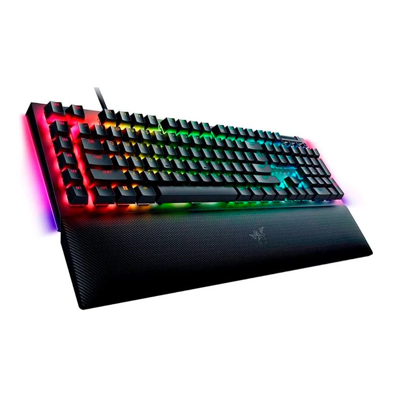 Teclado Mecanico Razer Blackwidow V4, RGB, Switch Verde, Preto, RZ0304690200