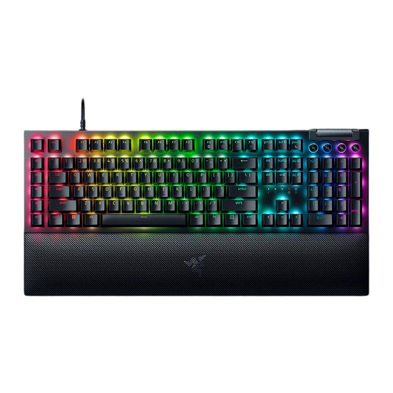 Teclado Mecanico Razer Blackwidow V4, RGB, Switch Verde, Preto, RZ0304690200
