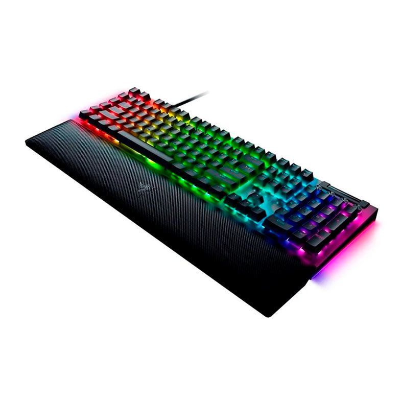 Teclado Mecanico Razer Blackwidow V4, RGB, Switch Verde, Preto, RZ0304690200