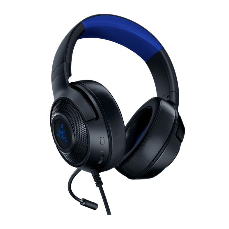 Headset Gamer Razer Kraken X Multi-Plataforma Console Preto/Azul, RZ04-02890200-R3U1