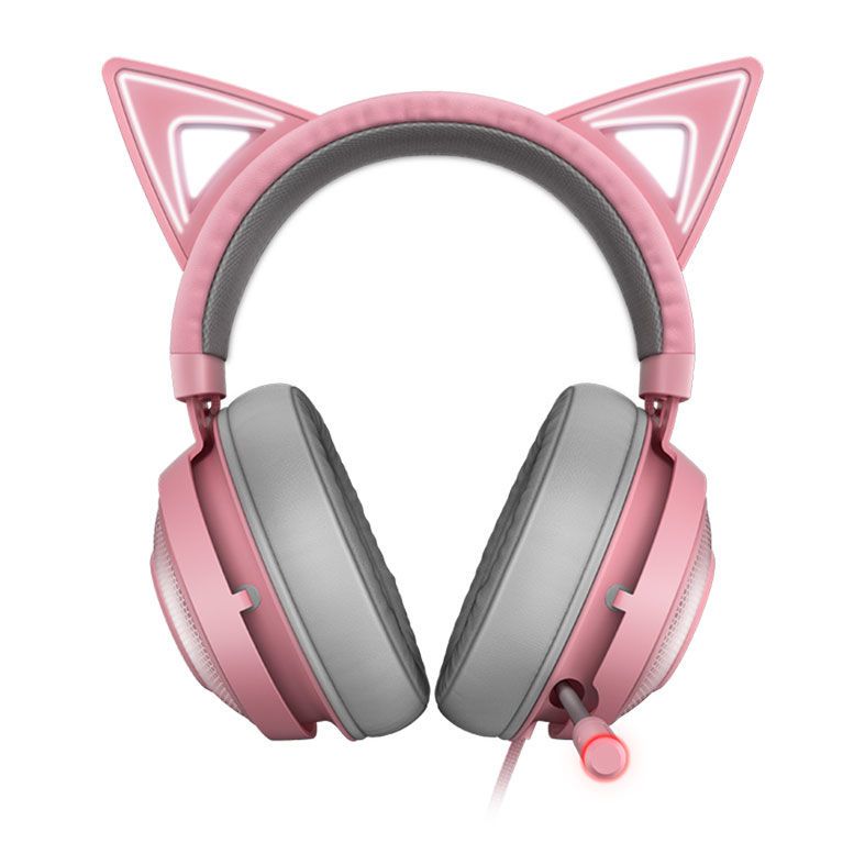 Headset Gamer Razer Kraken Kitty Edition Quartz Chroma, RZ04-02980200-R3M1