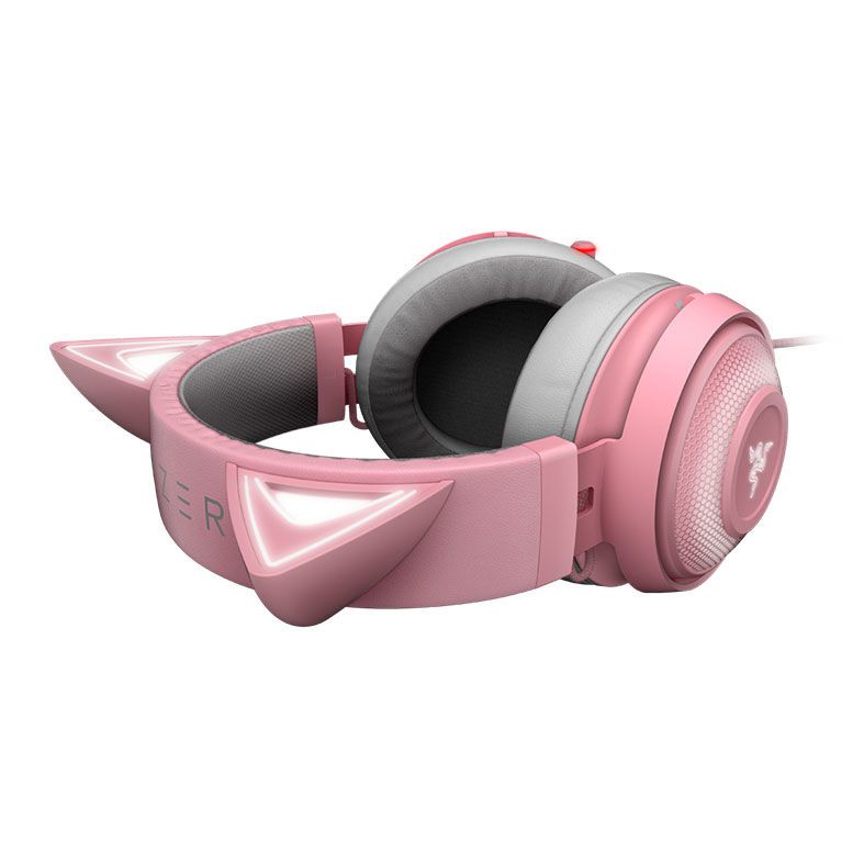 Headset Gamer Razer Kraken Kitty Edition Quartz Chroma, RZ04-02980200-R3M1