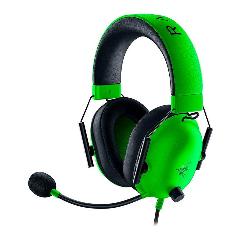 Headset Gamer Razer Blackshark V2 X, Drivers 50mm, Preto e verde, RZ04-03240600-R3U1