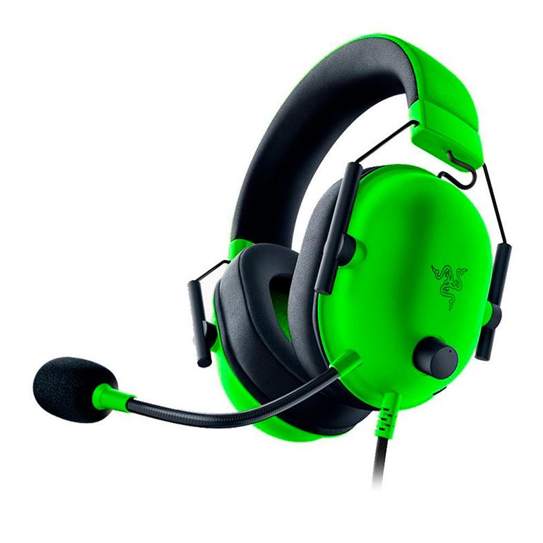 Headset Gamer Razer Blackshark V2 X, Drivers 50mm, Preto e verde, RZ04-03240600-R3U1