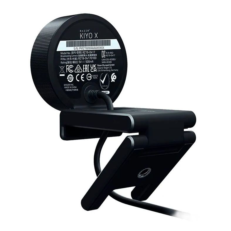 Webcam Razer Kiyo X, FHD 1080p, USB, Preta, RZ1904170100