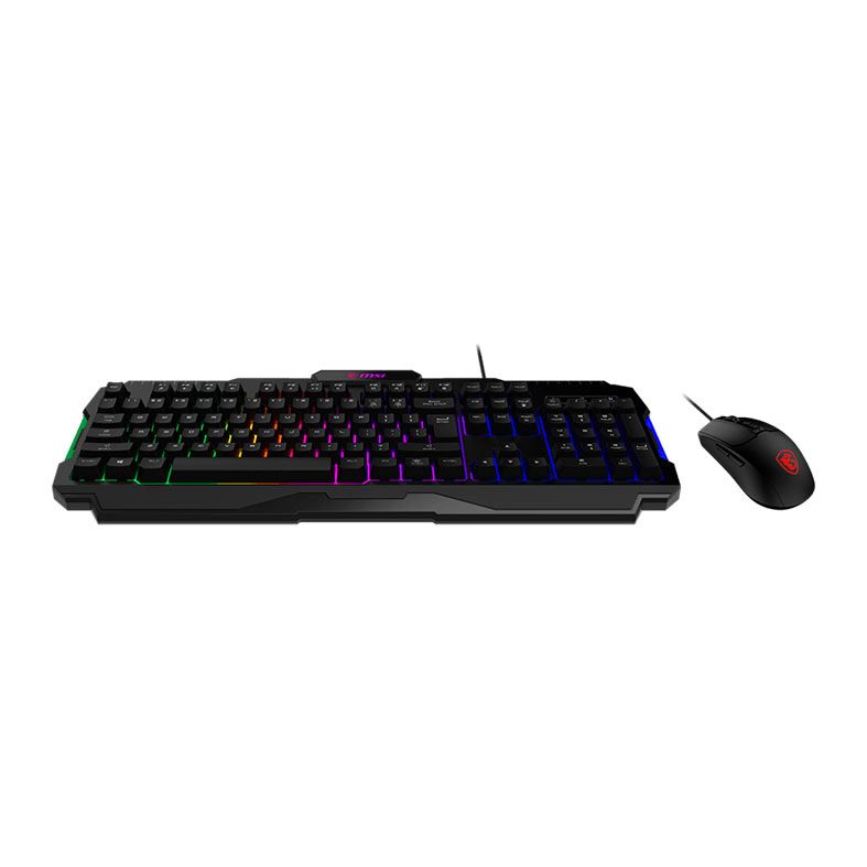 Kit Teclado e Mouse MSI Forge GK100, RGB, 6400DPI, FORGE-GK100-COMBO-US