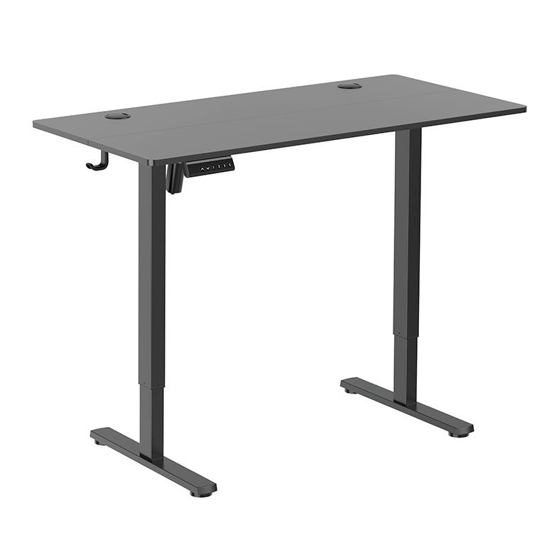 Mesa Gamer Brateck com Regulagem de Altura, 1 Motor, 120cm, Preto, S11-22RE-B-B