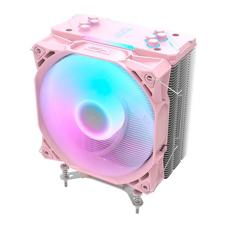 Cooler Para Processador Aigo DarkFlash Ellsworth S11 PRO, ARGB, 120mm, Rosa, S11-PRO-PK