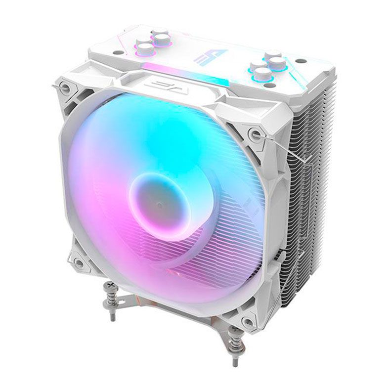 Cooler Para Processador Aigo DarkFlash Ellsworth S11 PRO, ARGB, 120mm, Branco, S11-PRO-WH