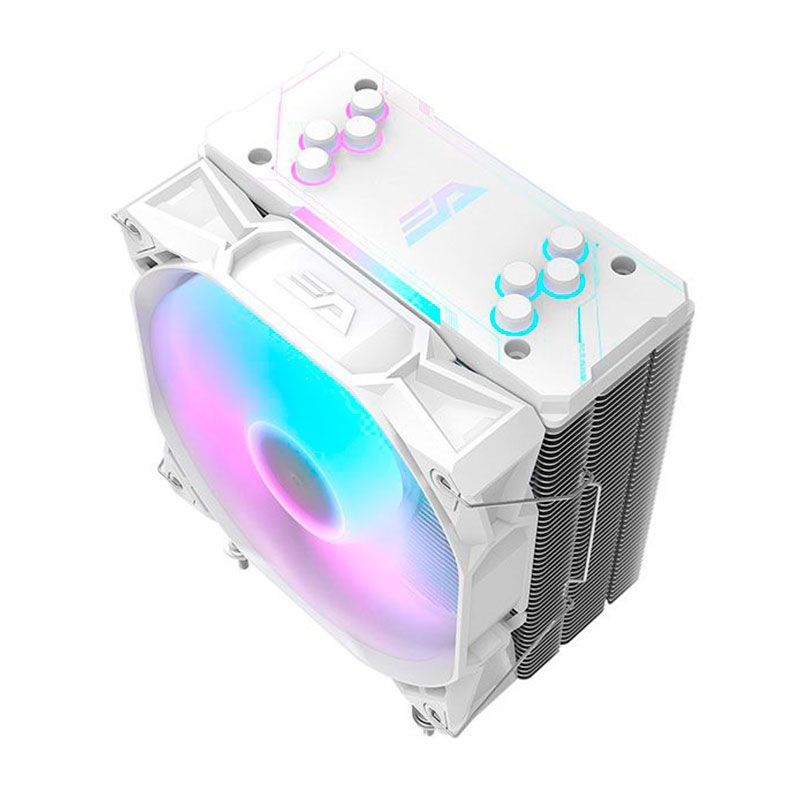 Cooler Para Processador Aigo DarkFlash Ellsworth S11 PRO, ARGB, 120mm, Branco, S11-PRO-WH