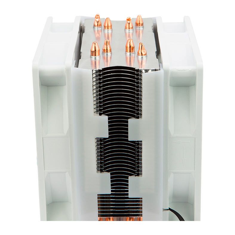 Cooler para Processador Alseye S120D, 120mm, Branco, S120D-W