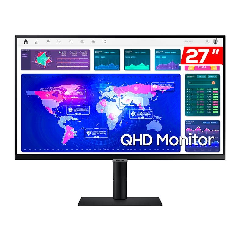Monitor Samsung ViewFinity S6, 27 Pol., IPS, WQHD, 5ms, 75Hz, FreeSync, HDMI/DP/USB-c, LS27A600UULXZD