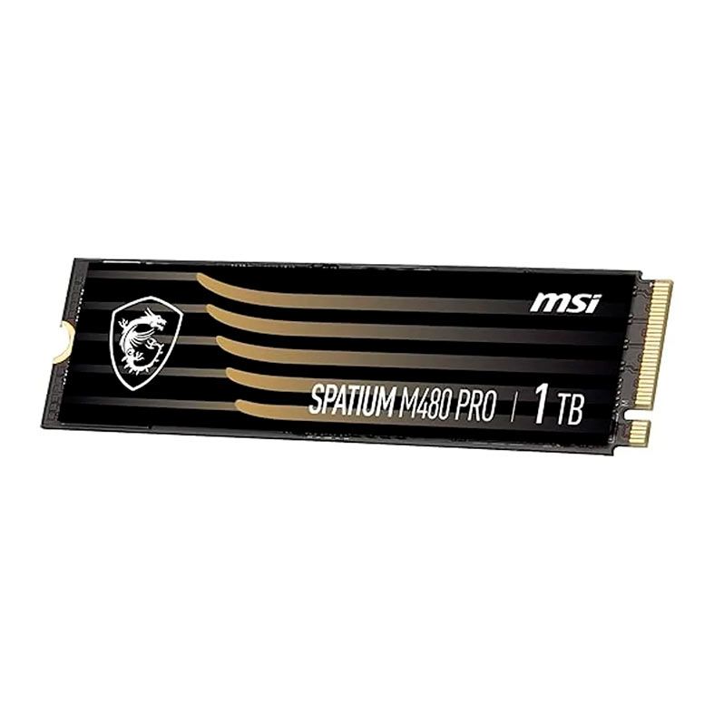 SSD Msi Spatium M480 Pro, 1TB, M.2 2280, PCIe NVMe, Leitura 7400MB/s, Gravacao 6000MB/s, S78-440L1G0-P83