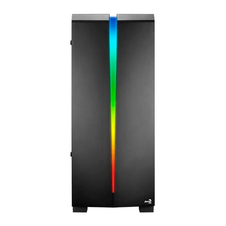 Gabinete AeroCool Scar RGB Preto Lateral Vidro, SCAR-G-BK-V1