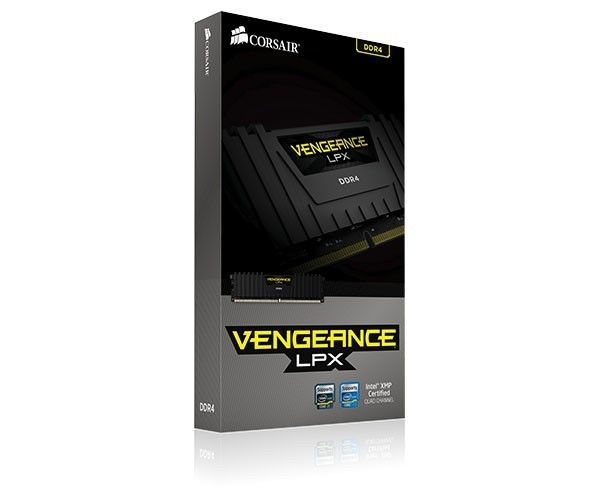 Memoria Corsair Vengeance LPX 8GB (2x4) DDR4 2400MHz C14 Preta, CMK8GX4M2A2400C14